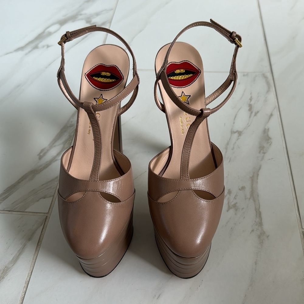 Gucci platform heels